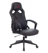 Кресло игровое Zombie Driver черный эко.кожа с подголов. крестов. пластик