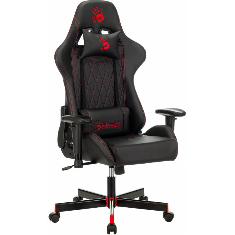 Кресло игровое A4Tech Bloody GC-800 черный ромбик эко.кожа крестов. металл главное фото