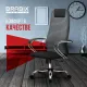 Кресло руководителя PREMIUM Ultimate EX-800 хром, плотная двойная сетка Х2, черное/серое. Фото товара с разных ракурсов.